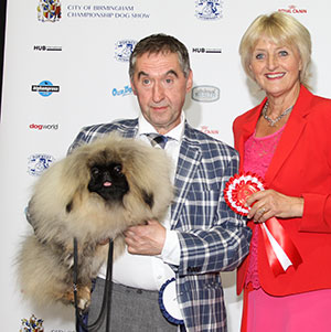 Mr P Martin Yakee Woah Oh Oh Its Majic with puppy group judge Mrs P Hollings