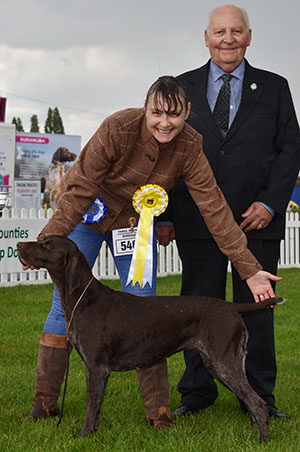 Mrs J Malin Keigame Murphlette At Benrae with group judge Mr M Howes