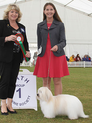 Mrs C Hancock Szolohegyi Bitanguzo Jett with special beginners judge Mrs Lawless