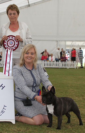 Mr D Cund & Mrs & Mrs A Harrop Chelmbull The Aviator with group judge Mrs J Peak