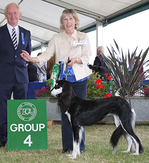 Mrs S E Bounds Alsahra Lalana with group judge Mr T Johnston