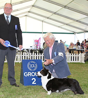 Mr P Clifton Ch Joseter Mr Blobby with group judge Mr K Bladwin