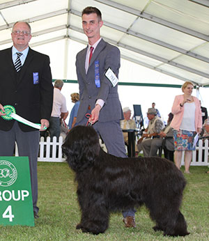 Mrs S Hillier & Mr A Gardener Charson Hot Gossip with group judge Mr K Baldwin