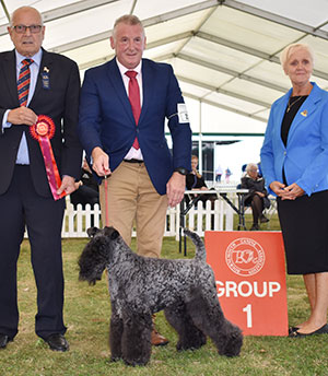 Mr P Davies Indian Princess At Perrisblu with group judge Mr M S King & Mrs A Dixon (Group Steward) 