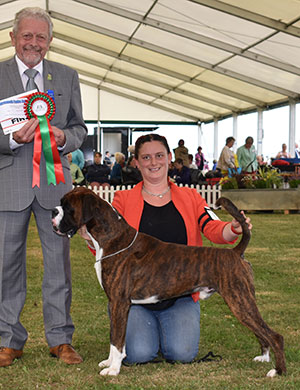 Mrs C Loasby Sashbob Le Sorcerer JW with spbeg judge Mr T H Richards
