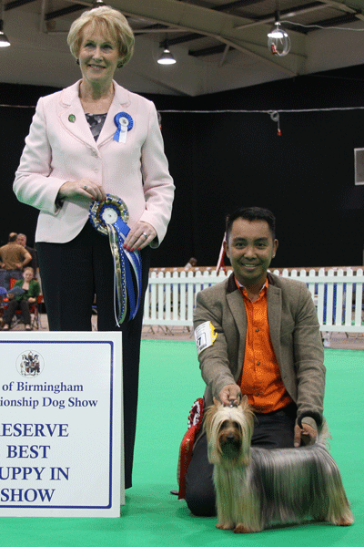 Mr K Sharp-Dixon & Mr J Reyes Queenslake Royal Affair with Mrs E A Macdonald (BPIS judge)