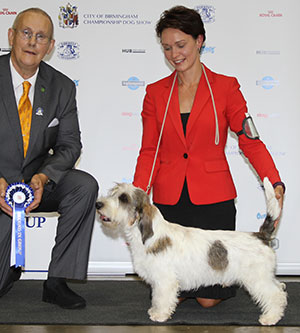 Mrs S Robertson & Mrs W Doherty Soletrader Magic Mike with group judge Mr B Reynolds-Frost 