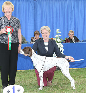 Miss C Lake Wild Thyme with group judge Mrs S Bunting 