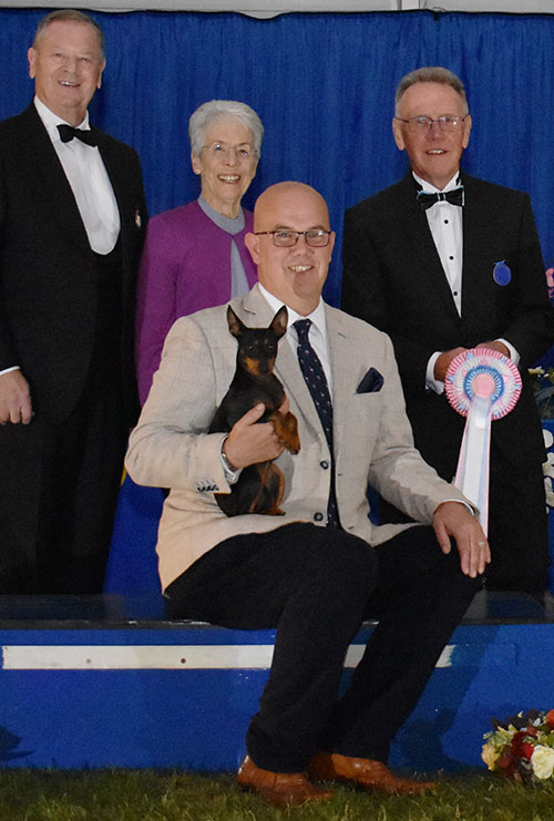 Mr N Gourley & Mr A Leonard Witchstone Unexpected Gift with BPIS judge Mr R Oldham & The Lord Kirkham C.V.O. (President) 