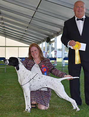 Mr J Blackburn-Bennett & Mr A Macara Kanix Naughty Nancy with Mr E Lockett (Treasurer)