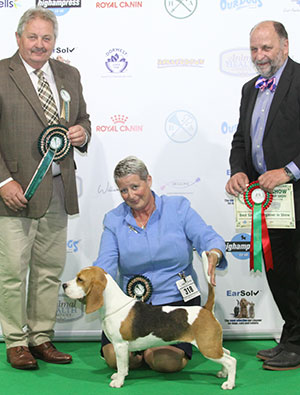 Mr G C & Mrs E S Breeze Dufosee Dragonfly Of Parkebreeway with spbeg judge Mr M Sanders