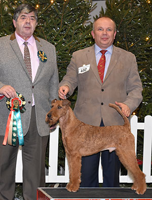 Mr J Averis & Mr A Barker UK Saredon Citizen Smith with group judge Mrs A Hunt 