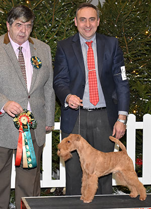 Mr F W Schoneberg Ch Paperman Terra Wortmann with group judge Mr A Hunt