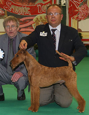 Mr & Mrs A & J Barker & Mr J Averis Lakeridge Cahal with group judge Mr D Munrod