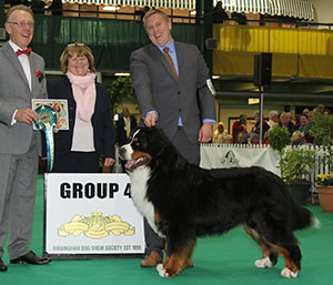 Mrs C Hartley - Mair & Mr G Dybdall Ch Meadowpark High Class with group judge Mr R Oldham