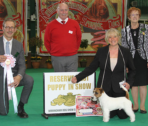 Mr J Averis & Mr A Barker Saredon Jack The Lad with BPIS judge Mr M Gadsby, Mrs J Griffiths (Secretary) & Mr P Galvin (Royal Canin)