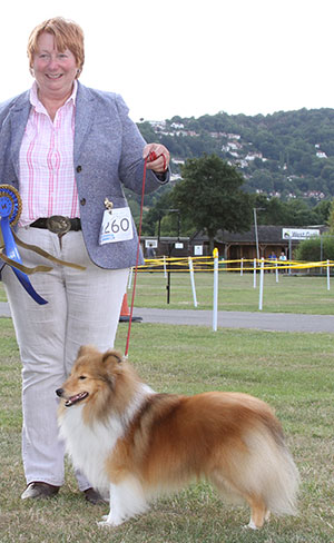 Mrs V Winfield Ch Oakcroft Star Force JW