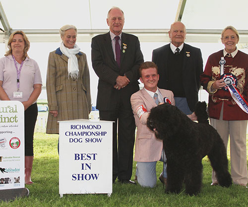 Mrs F Lambert Liskport Lord Of The Rings (ai) with group judge Mrs M Purnell-Carpenter, Mr N Bryce-Smith & S Kinge (Naturnal Instinct)