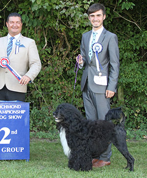 Ms L Newton Multi Ch Hi Seas Dr Romeo Macduff with group judge Mr P Harding