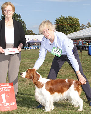 Miss R Waller Isfryn Lady Godiva at Fireglow with spbeg judge Mrs S Marshall