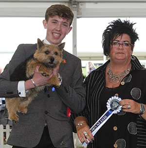 Mrs K Tate Jaeva Pay The Piper with puppy group judge Mrs M M Waddell 