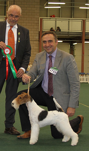 Mr & Mrs A Barker Irvonhill Cider Cup ARAF with group judge Dr G Bodegard 