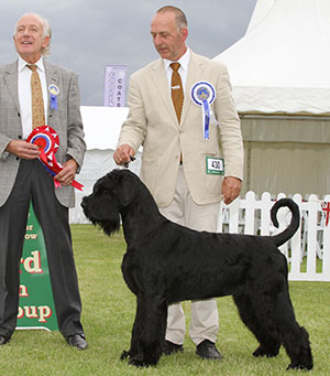 Mr & Mrs K Cullen Primariesen Schwarze Prinz At Philoma with group judge Mr R Newhouse 
